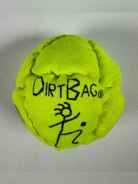 Dirtbag Footbag Hacky Sack NEW Neon Green World Footbag